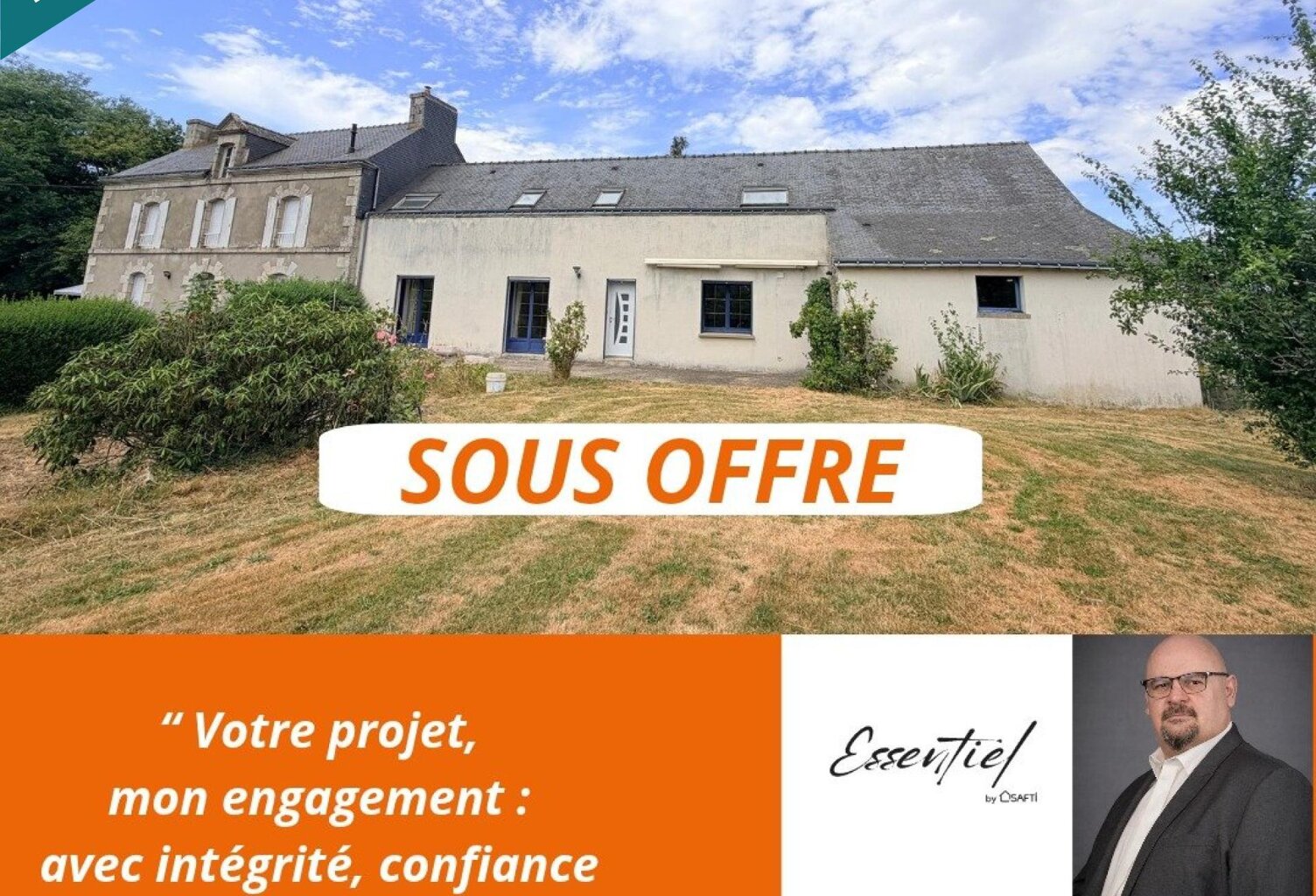 MAISON TRADITIONNELLE DE 123 M2 SUR UN TERRAIN DE 6328 M2 A PLUMELIAU BIEUZY — photo 1