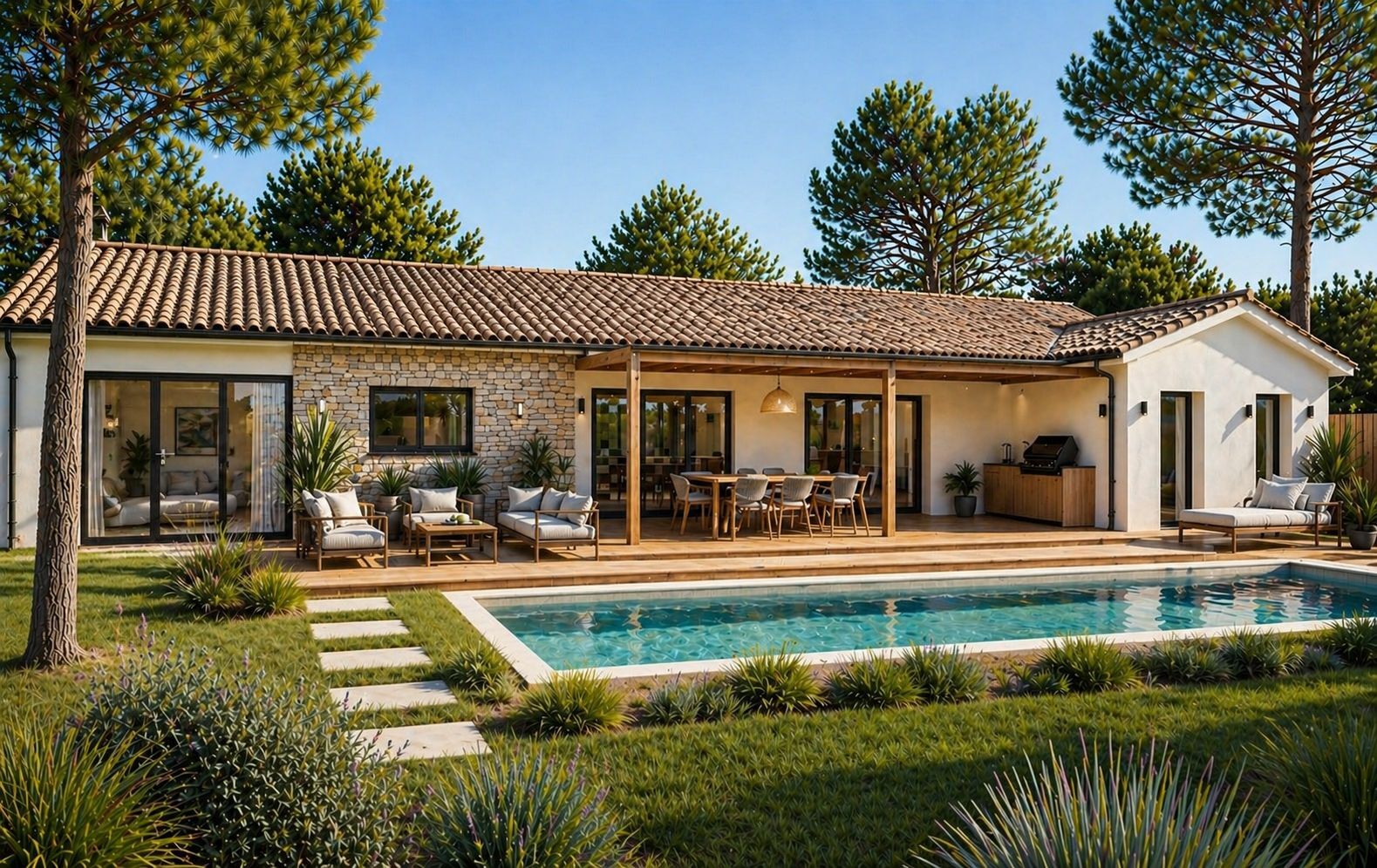 Projet de construction d'une maison 190 m² avec terrain à TABANAC (33)