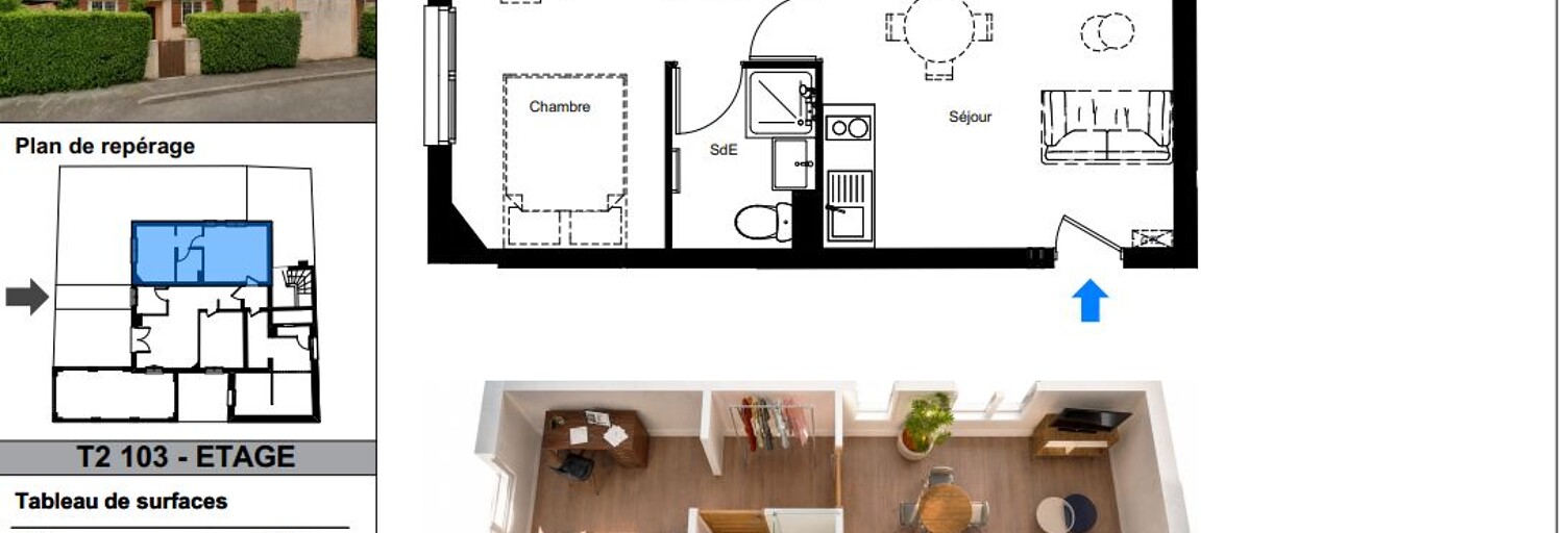 Appartement 2 Pièces 29 m² à vendre à Toulouse (31400)