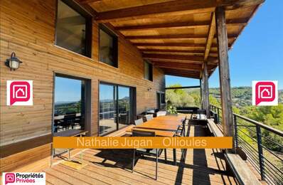 OLLIOULES - Maison d'architecte EVOLUTIVE de 145 m2 - Vue MER EXCEPTIONNELLE, CALME, CAMPAGNE, SECURISE, SANS VIS A VIS, TERRASSE — photo du bien