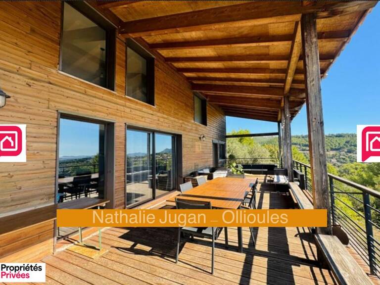 OLLIOULES - Maison d'architecte EVOLUTIVE de 145 m2 - Vue MER EXCEPTIONNELLE, CALME, CAMPAGNE, SECURISE, SANS VIS A VIS, TERRASSE — photo 1