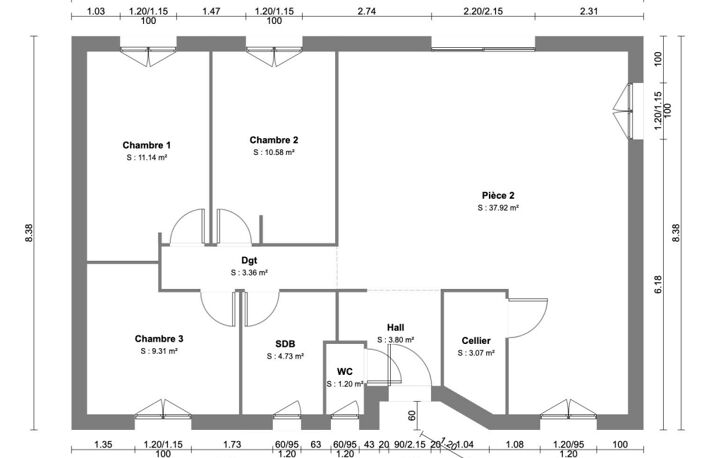 Grange sur terrain de 274m² Lacanau centre ville — photo 4