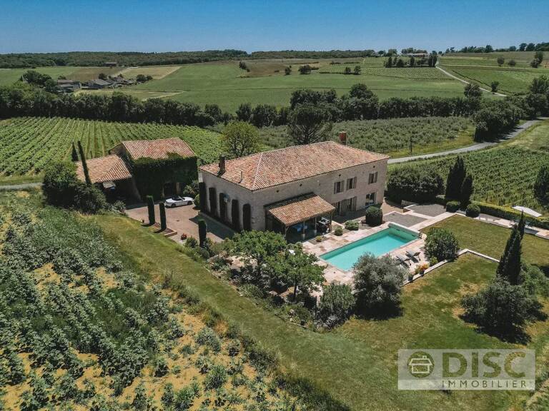 Magnifique propriété en pierre avec vues sur les vignobles, piscine et village à pied — photo 1