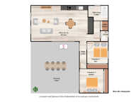 Chalet contemporain - 64m² - 2 chambres - Piscine - PRL ouvert à l'année — photo 4
