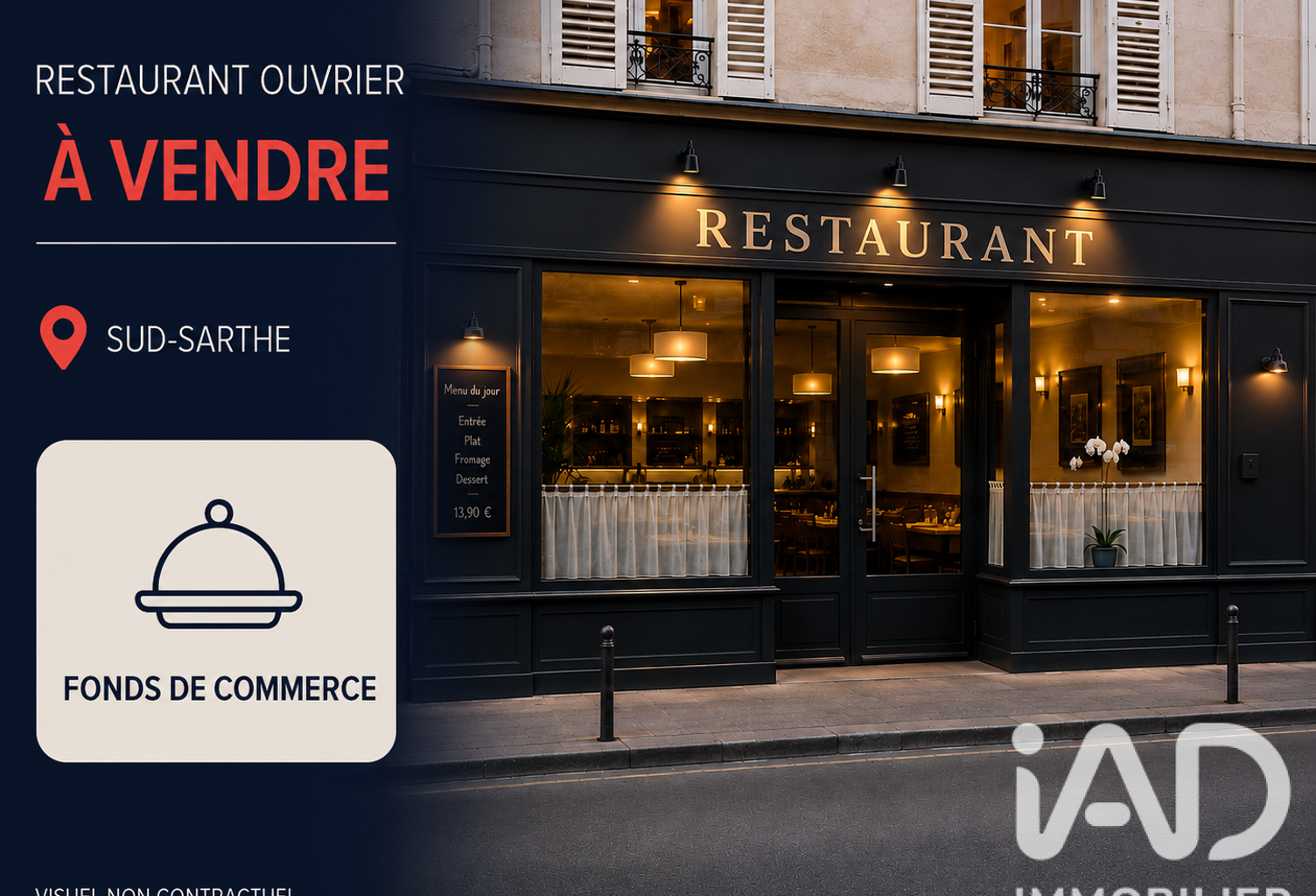 Vente Restaurant 220 m&sup2; — photo 1