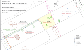 Terrain  3111 m² à vendre à Saint-Denis-de-l'Hôtel (45550)