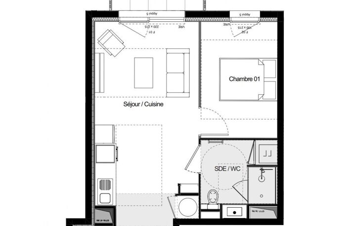 Vente Appartement 2 pièces — photo 4