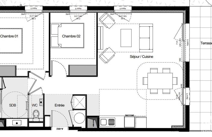 Vente Appartement 3 pièces — photo 4