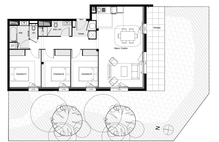 Vente Appartement 4 pièces — photo 4