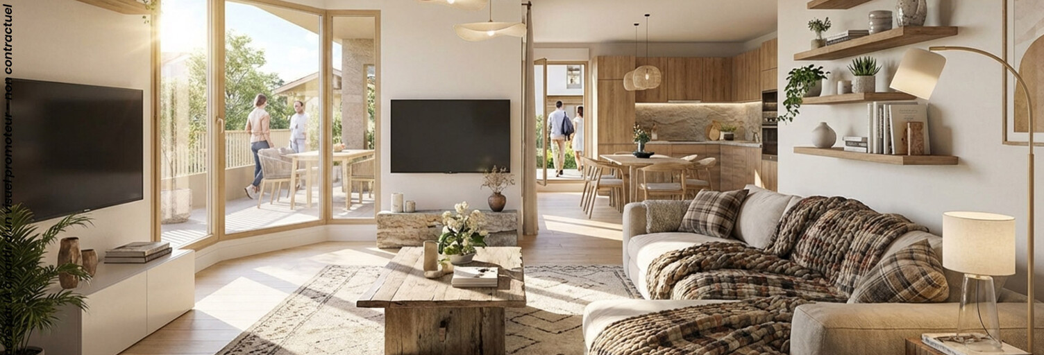 Appartement neuf T2, T4, T5 Pièce 65 à 103 m² à vendre à Prévessin-Moëns (01280)