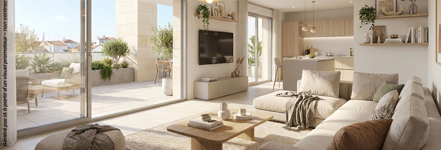 Appartement neuf T1, T2, T3, T4 Pièce 37 à 94 m² à vendre à Carbon-Blanc (33560)