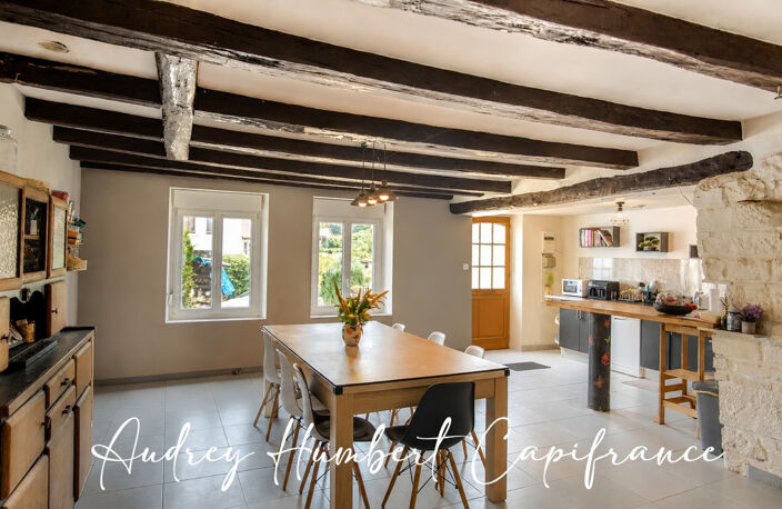 Maison à vendre SAINT MAURICE SOUS LES COTES (55) - grand séjour et salon- poele à bois - grange et jardin — photo 2