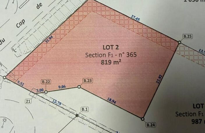 Terrain de 819 m² avec accès au tout à l'égout — photo 5