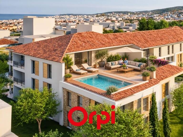 BANDOL CENTRE : VUE MER,  PISCINE, TERRASSE, PARKING — photo 1