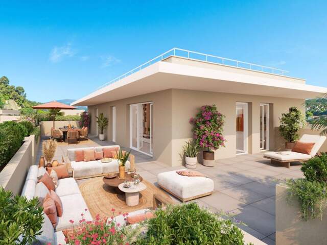 CAGNES-SUR-MER : APPARTEMENTS NEUFS AU CŒUR D'UN ÎLOT VERDOYANT, À DEUX PAS DE LA MER — photo du bien