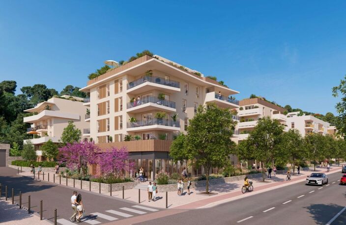 CAGNES-SUR-MER : APPARTEMENTS NEUFS AU CŒUR D'UN ÎLOT VERDOYANT, À DEUX PAS DE LA MER — photo 2