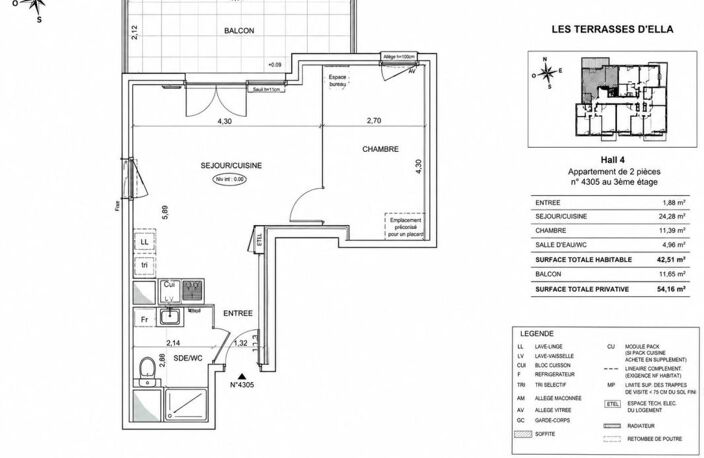 CAGNES-SUR-MER : APPARTEMENTS NEUFS AU CŒUR D'UN ÎLOT VERDOYANT, À DEUX PAS DE LA MER — photo 4