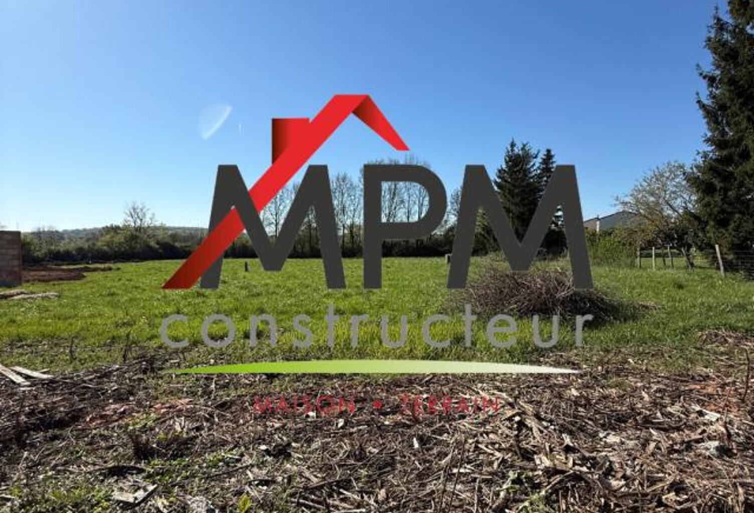 Terrain constructible 1461 m² – Saint-Maurice-de-Satonnay – Proche Mâcon – 46 500 € — photo 1