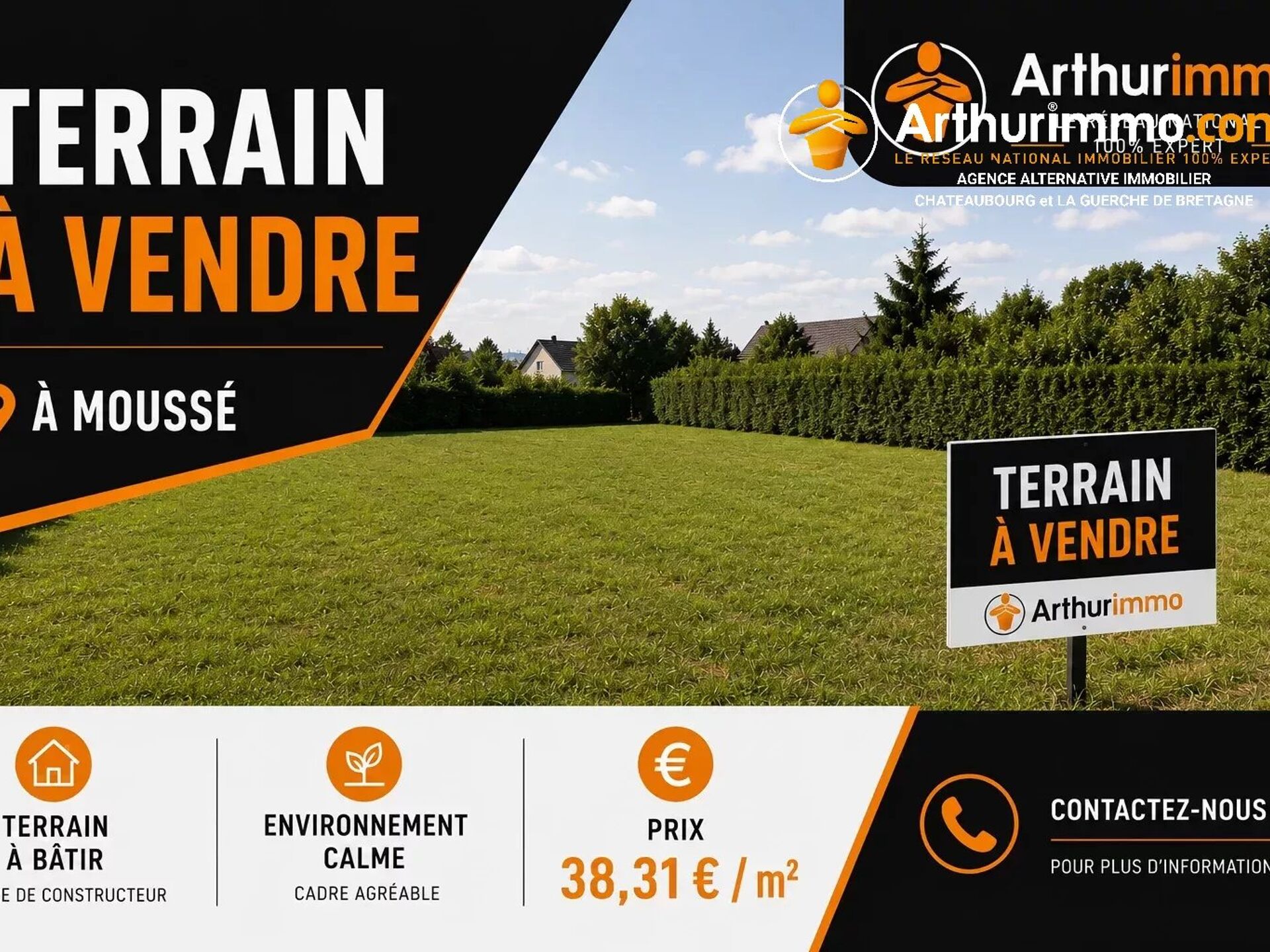 Vente Terrain 680 m2 à La Guerche-de-Bretagne · 32 051 €