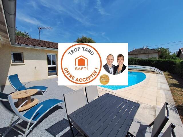 Maison de plain pied de 146m² , 4 chambres avec véranda et piscine — photo du bien