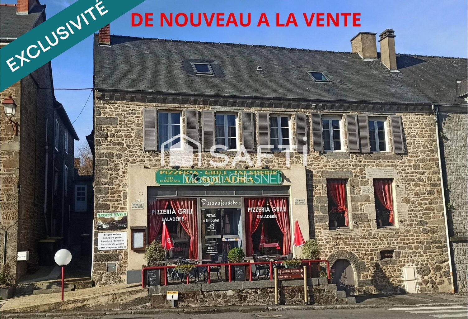 IMMEUBLE MIXTE  LOCAL COMMERCIAL + HABITATION  220 m²  PROCHE RENNES — photo 1