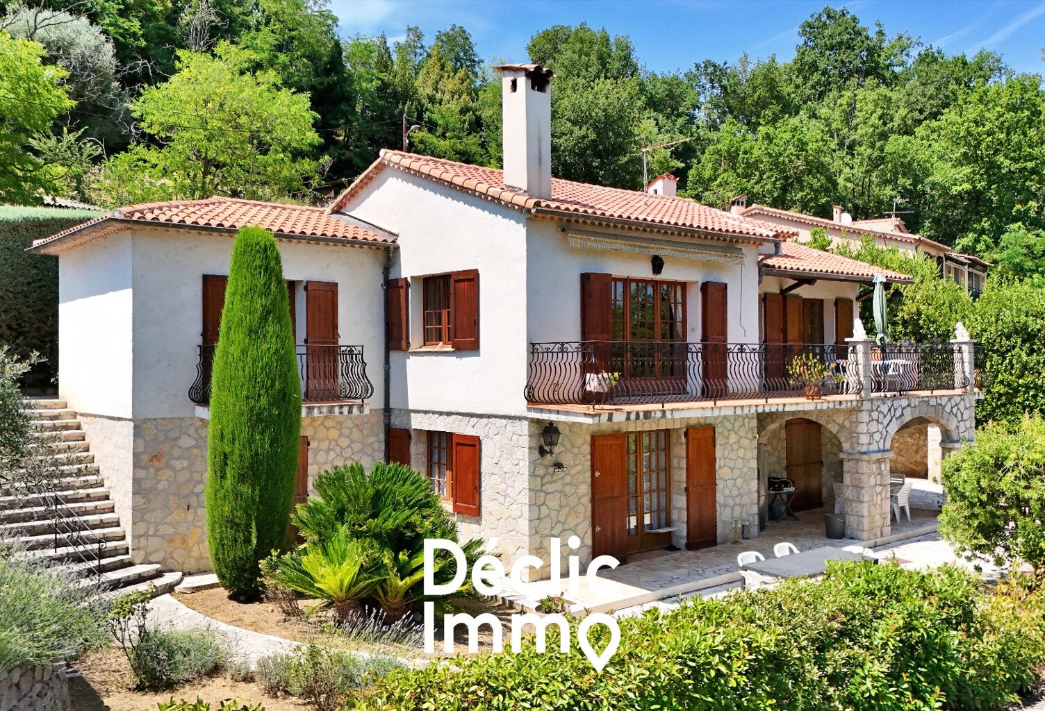 VILLA - 4 CHAMBRES - VUE DEGAGEE - PISCINE - JARDIN MEDITERRANEEN - BAR SUR LOUP — photo 1