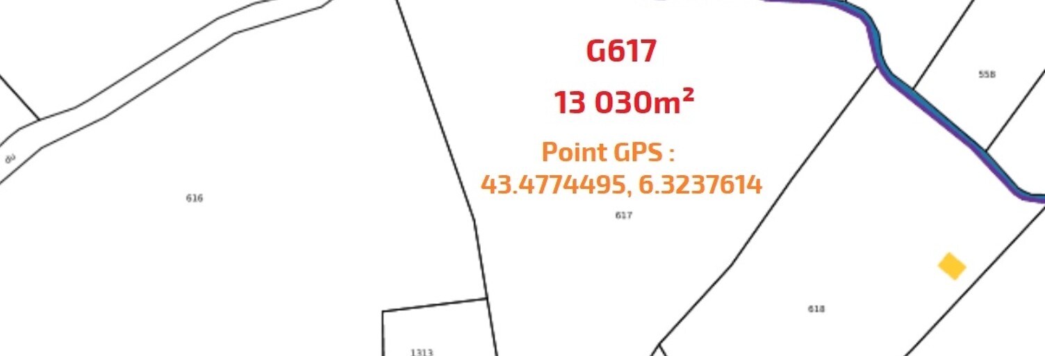 Terrain  13030 m² à vendre à Lorgues (83510)