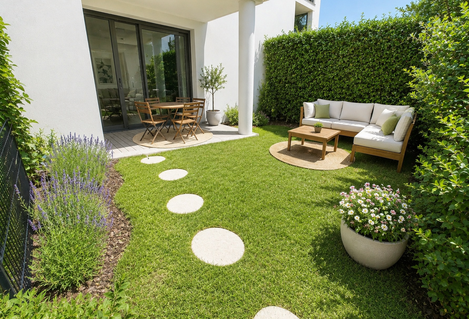Aix en Provence Quartier Brunet - T1 de 30.69m2 avec stationnement et jardin privatif — photo 1