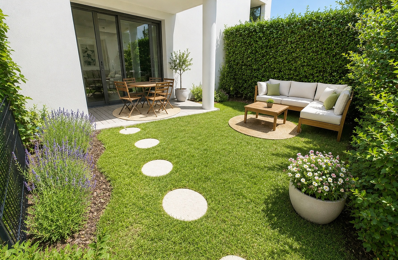 Aix en Provence Quartier Brunet - T1 de 30.69m2 avec stationnement et jardin privatif — photo du bien
