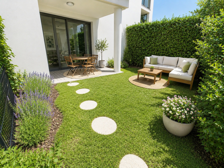 Aix en Provence Quartier Brunet - T1 de 30.69m2 avec stationnement et jardin privatif — photo 1