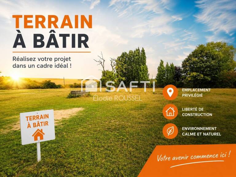 Terrain constructible à Cuverville  1 781 m² — photo 1