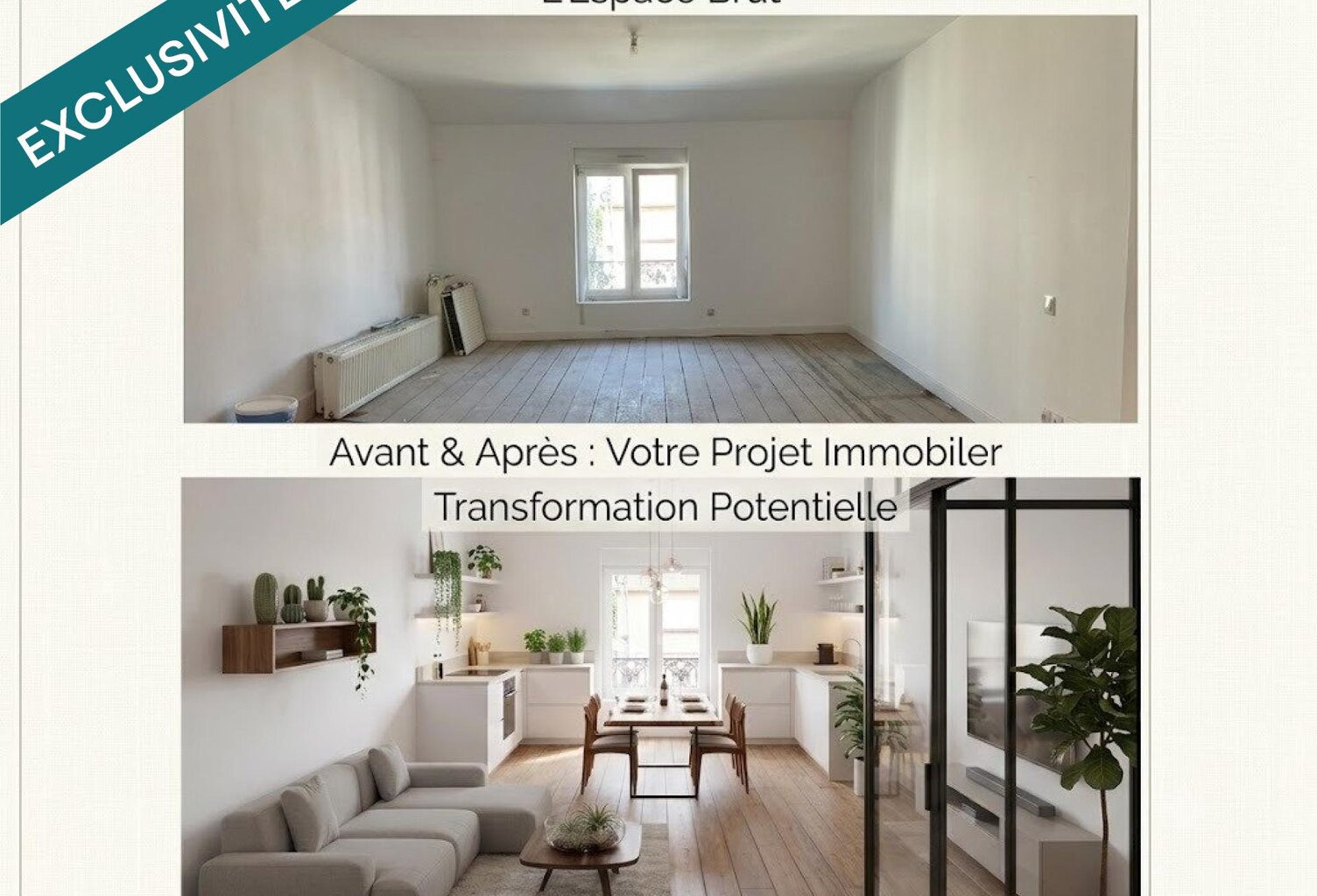 Secteur calme à Lunéville : Appartement de 63 m² à rénover — photo 1