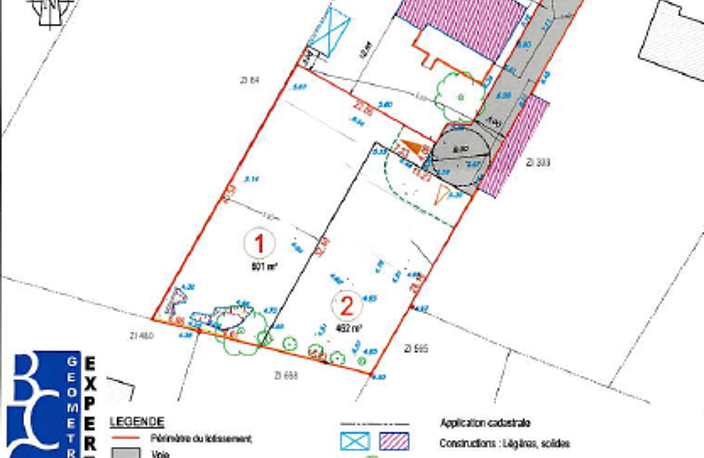 Vente Terrain à bâtir 601 m&sup2; — photo 2