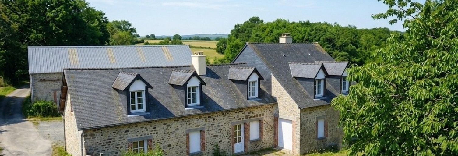 Maison 10 Pièces 241 m² à vendre à Crennes-sur-Fraubée (53700)