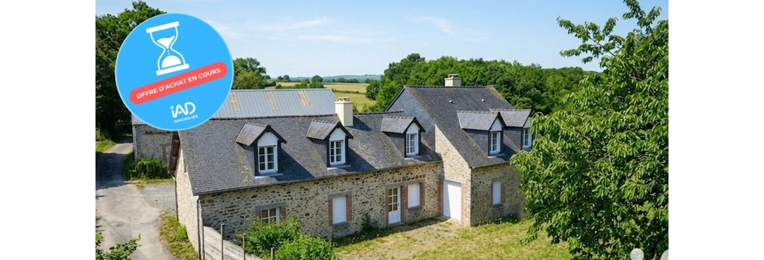 Maison 10 Pièces 241 m² à vendre à Crennes-sur-Fraubée (53700)