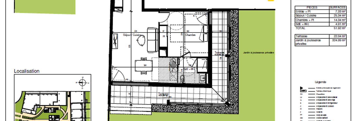 Appartement 2 Pièces 51 m² à louer à Bordeaux (33000)