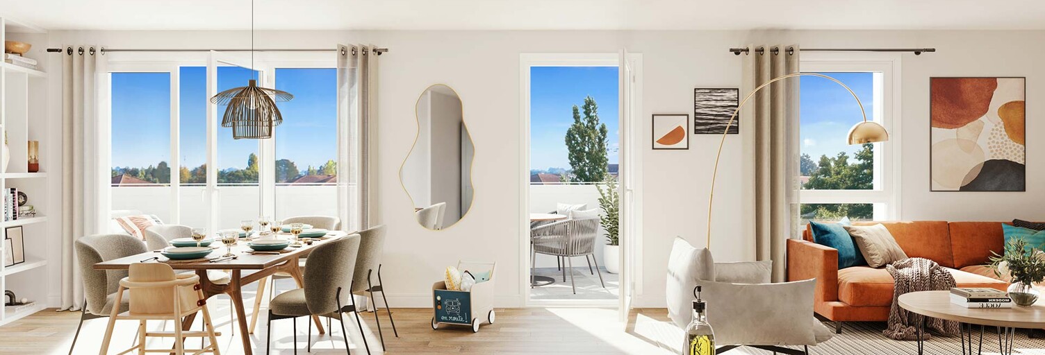 Appartement neuf T2, T3, T4 Pièce 56 à 79 m² à vendre à Meaux (77100)