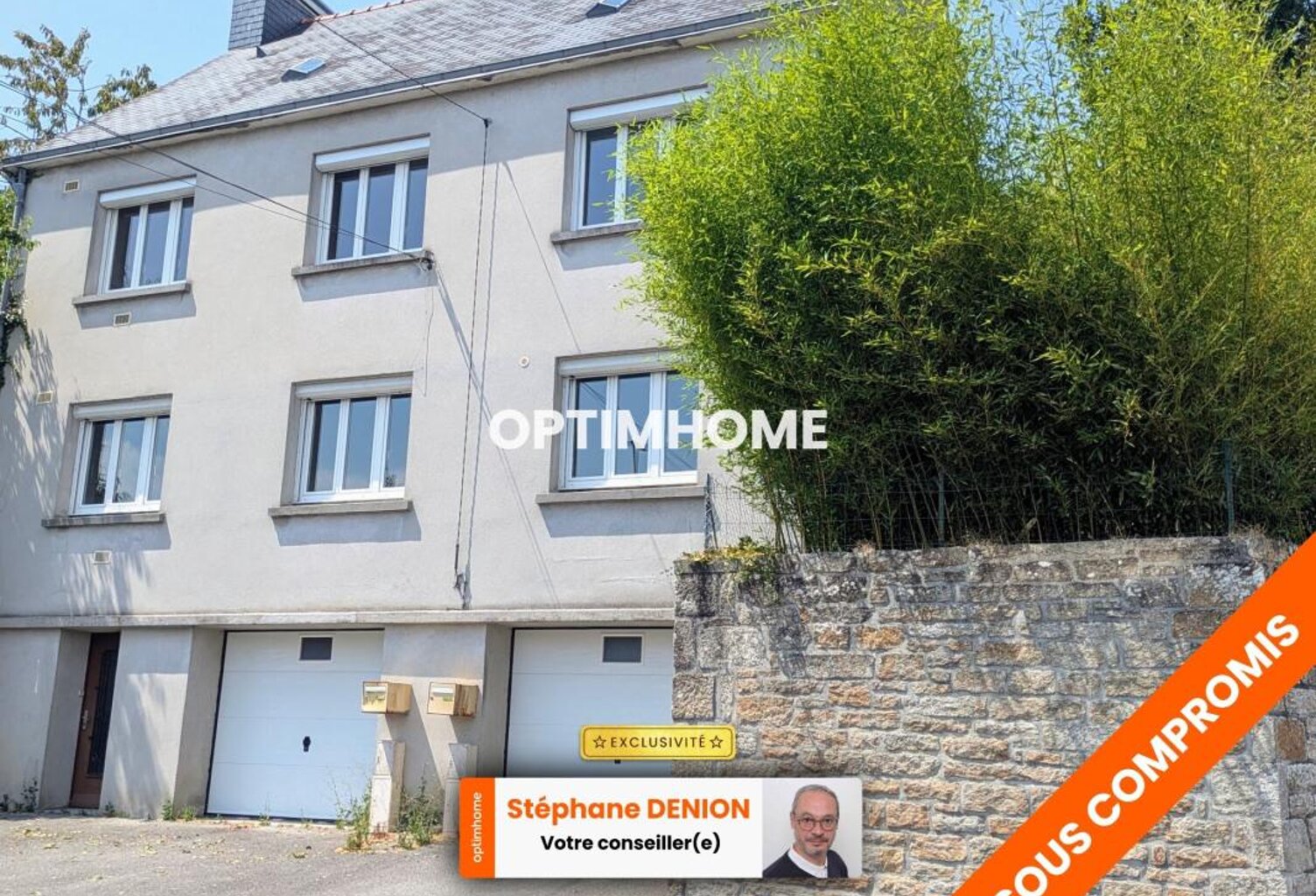 Immeuble à vendre QUIMPER (29), jardin, garages — photo 1