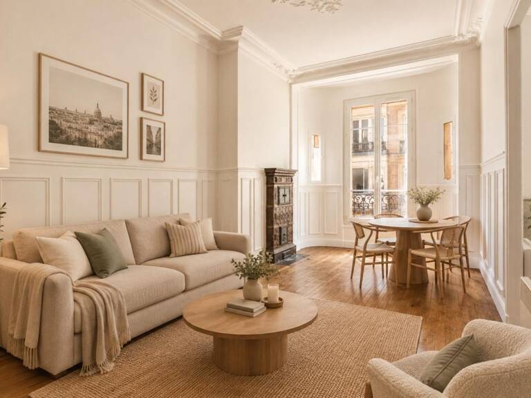 PARIS (75018) – T3 – 65M2 – BALCON (4,08M2) - ORIENTATION SUD - TRÈS LUMINEUX - TRAVERSANT – ASCENSEUR - 2 CAVES — photo 1