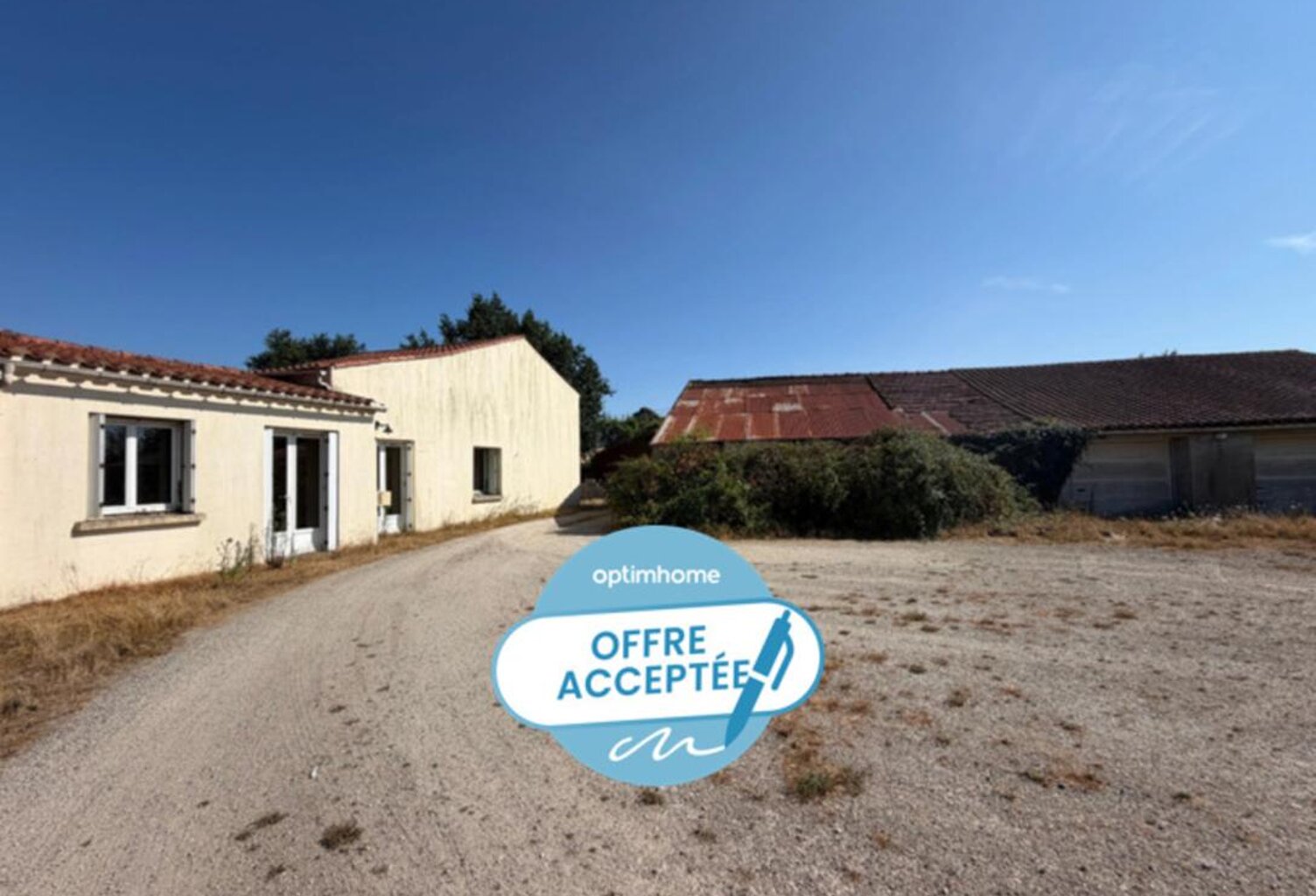 LA CHAPELLE ACHARD 85150 AVEC VUE IMPRENABLE ADORABLE FERMETTE 3 CHAMBRES A RAFRAICHIR AVEC GRANGE — photo 1