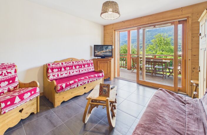 Haute Savoie (74), à vendre SAMOENS - Domaine skiable Grand Massif - Appartement T3 bis — photo 4