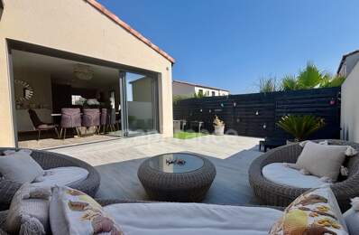 POMÉROLS (34), À VENDRE MAISON CONTEMPORAINE DE PLAIN-PIED P4 , SURFACE TOTALE 120 m2, TERRAIN 370 m2, GARAGE, SECTEUR CALME — photo du bien