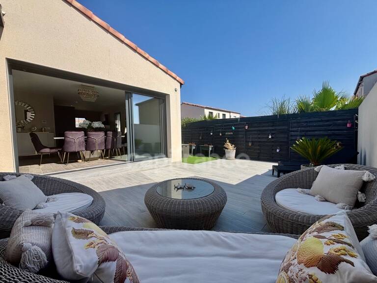 POMÉROLS (34), À VENDRE MAISON CONTEMPORAINE DE PLAIN-PIED P4 , SURFACE TOTALE 120 m2, TERRAIN 370 m2, GARAGE, SECTEUR CALME — photo 1
