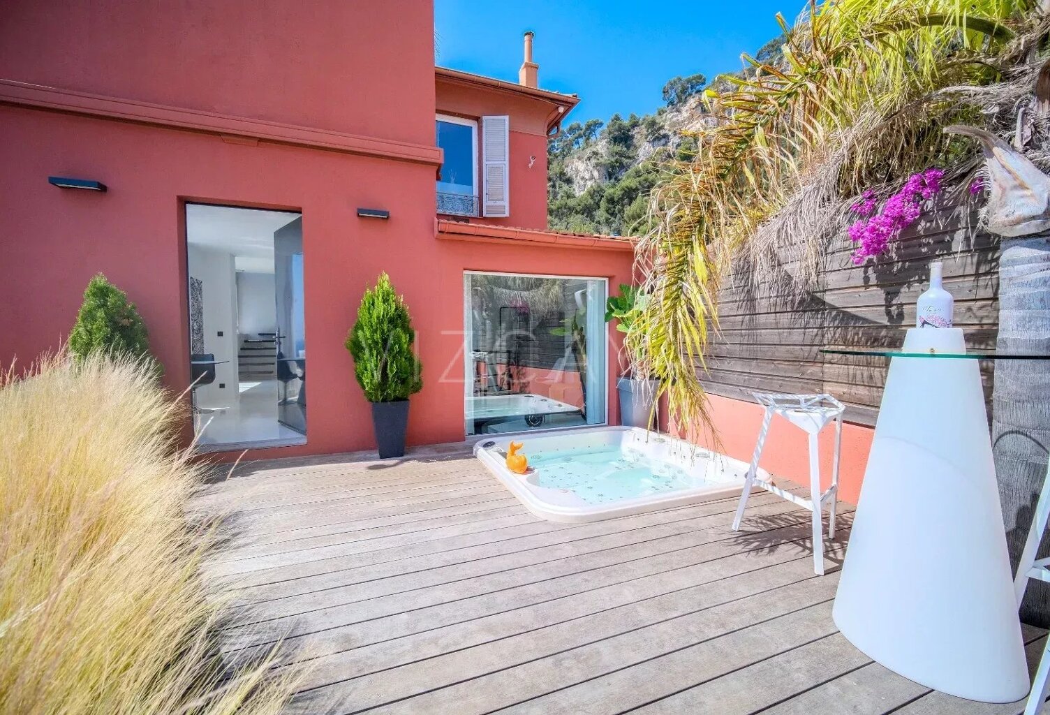 Vente Villa Villefranche basse Corniche,  vue mer panoramique — photo 1