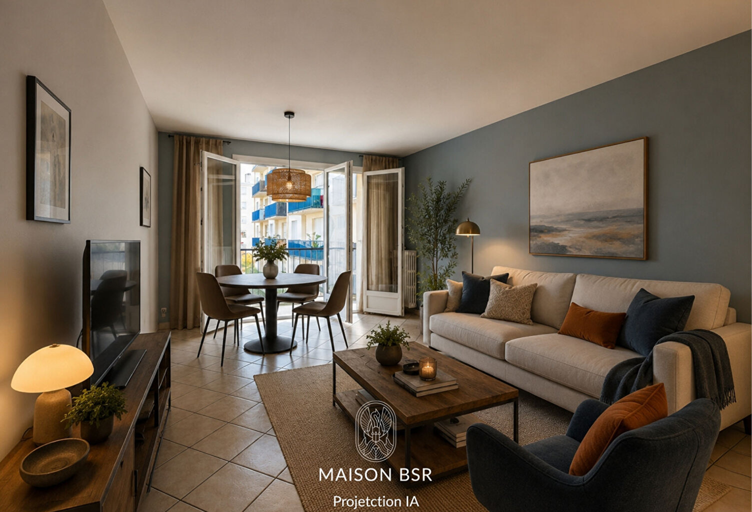 Appartement Nantes 4 pièces 76  m2 avec balcon et parking. — photo 1