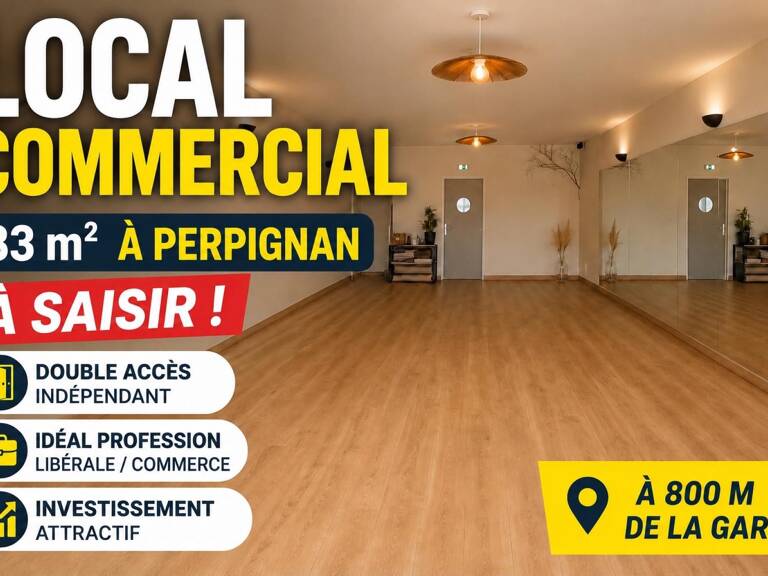 Local commercial 83 m²  Double accès — photo 1