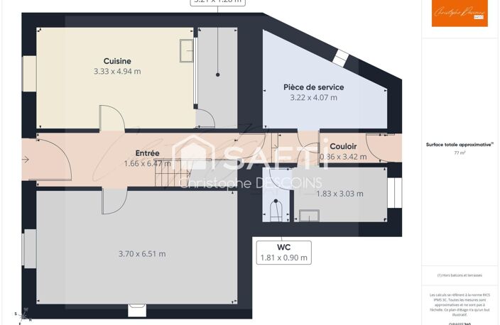 Maison de ville 115 m²  Martigné-sur-Mayenne — photo 3