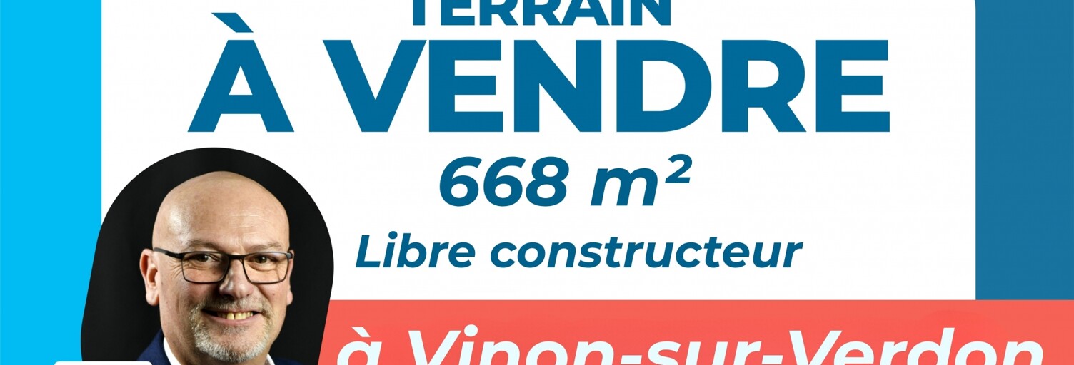 Terrain  668 m² à vendre à Vinon-sur-Verdon (83560)