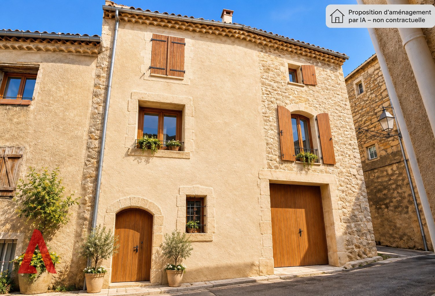 Maison de village avec garage et possibilité de créer jusqu'à 4 logements Airbnb  Fort potentiel d'investissement  Roujan  120 000  — photo 1