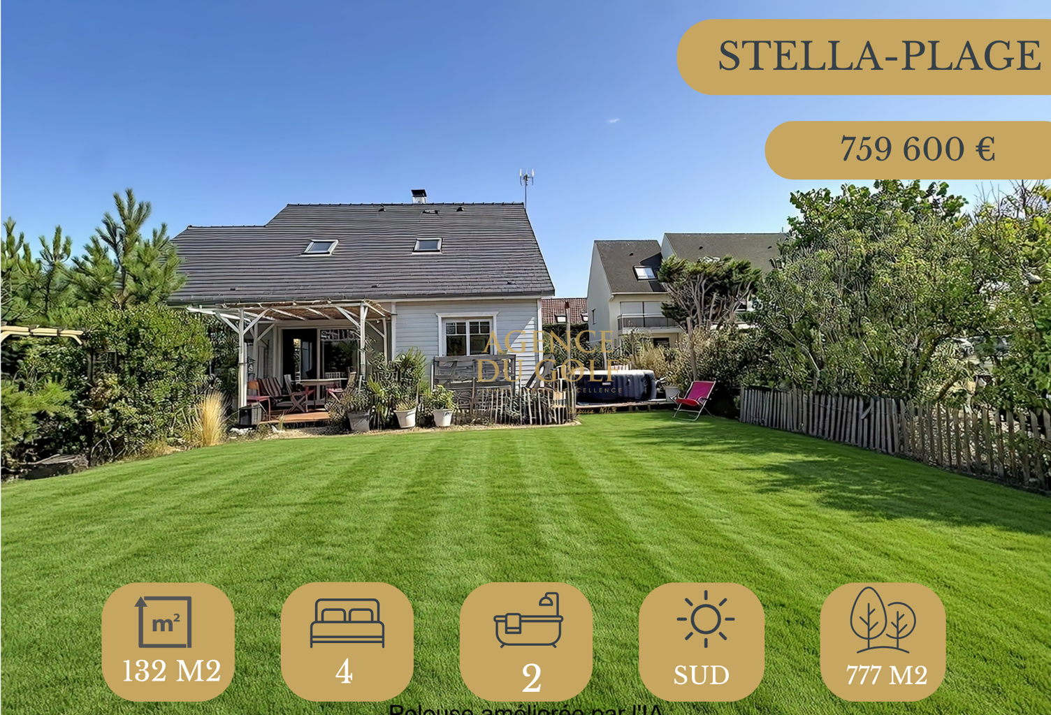 STELLA-PLAGE VILLA  6 PIECES 4 CHAMBRES SUR SOUS-SOL COMPLET — photo 1